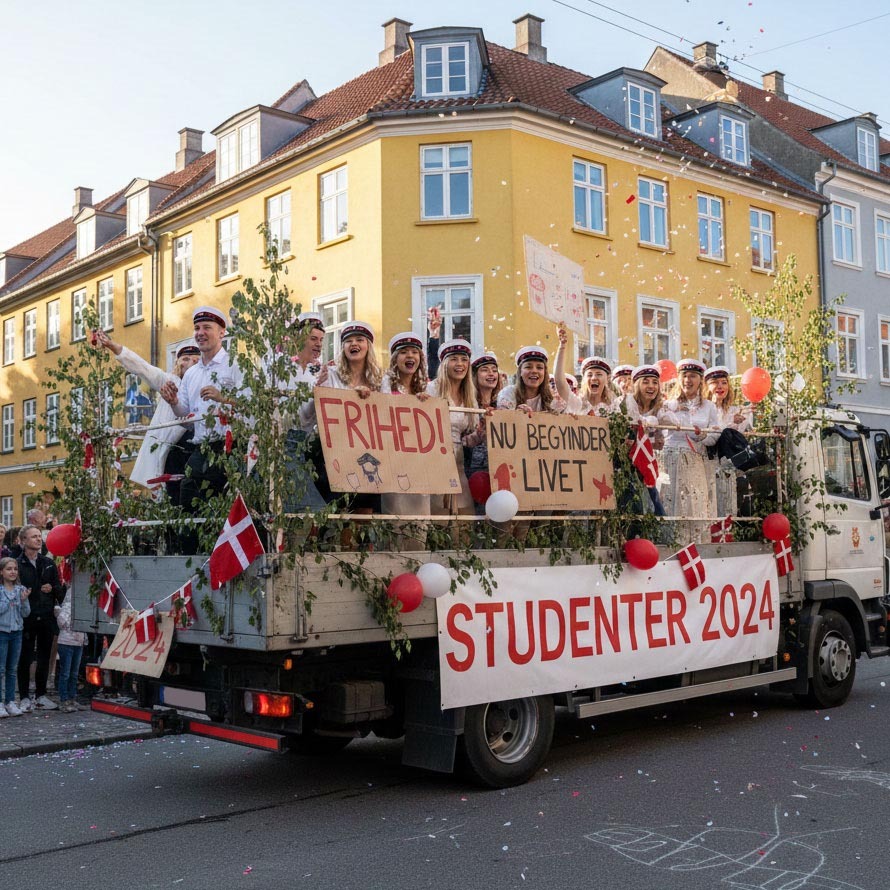 Fang minderne fra hele studenterkørslen